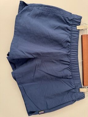 Patagonia Navy Elastic-Waist Shorts